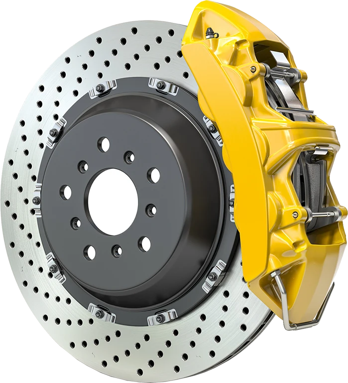 Brake with yellow detail